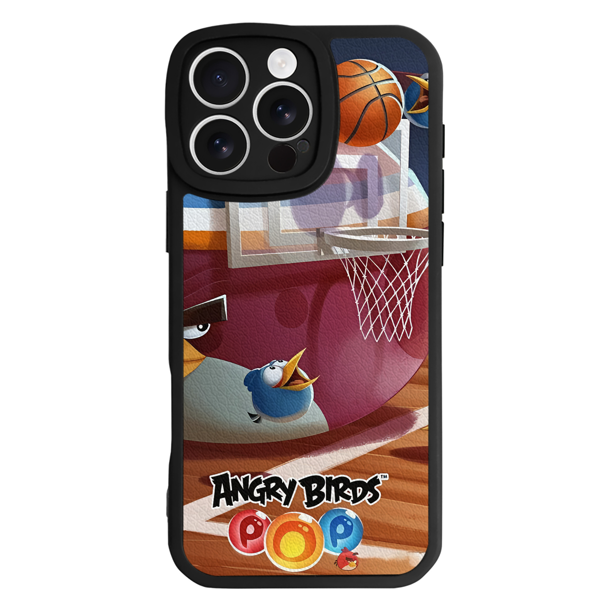 （画像用） Angry Birds アングリーバード 【iPhone 16シリーズ対応】シリコンスマホケース（レザー調） 材質：シリコン